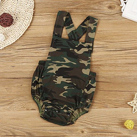 camo romper | trendy cheap baby clothes online