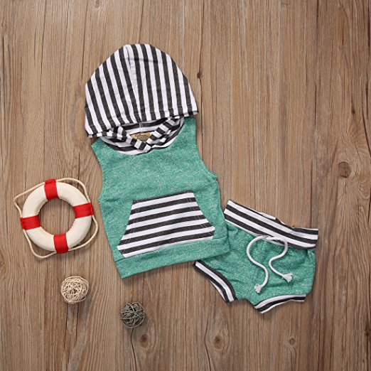 Stripe shorts outfit | Trendy Cheap Baby Clothes Online
