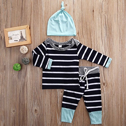 striped aqua outfit | cheap baby clothes online | Amazon