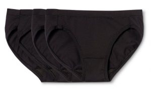Cheap Hanes Black Bikini Underwear for Postpartum care