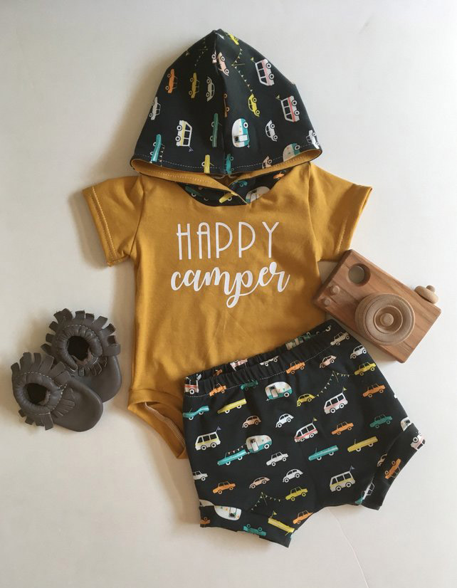 happy camper outfit baby boy nooches