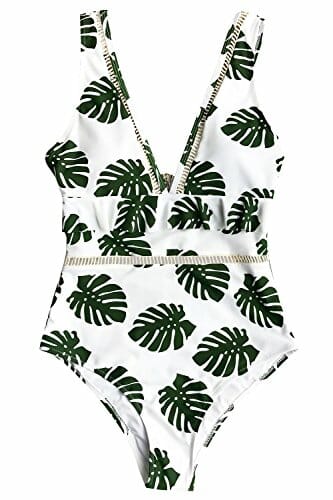 BW palm one piece swimsuit for moms