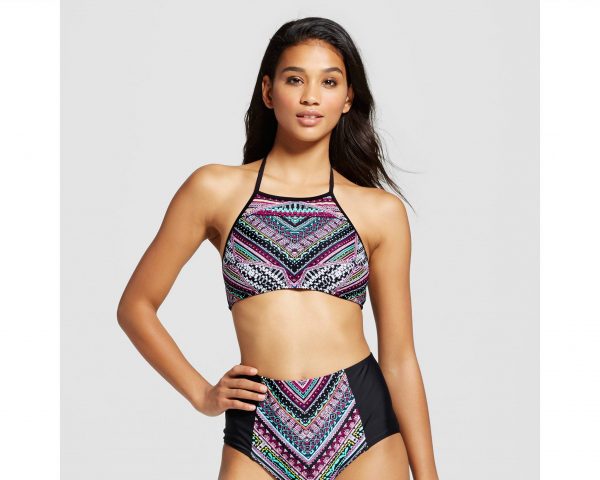 multi print swimsuit | Modest two-piece swimsuits