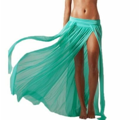 skirt cover up turquoise