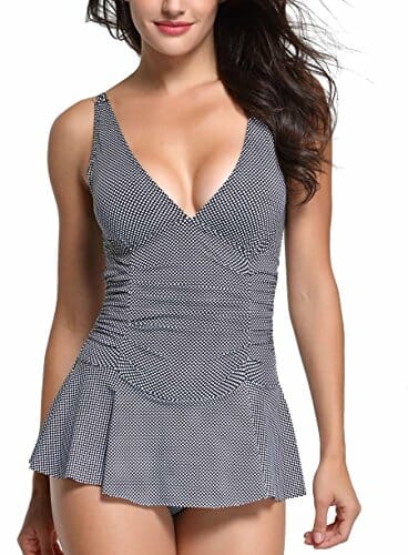 skirted one piece swimsuit for moms