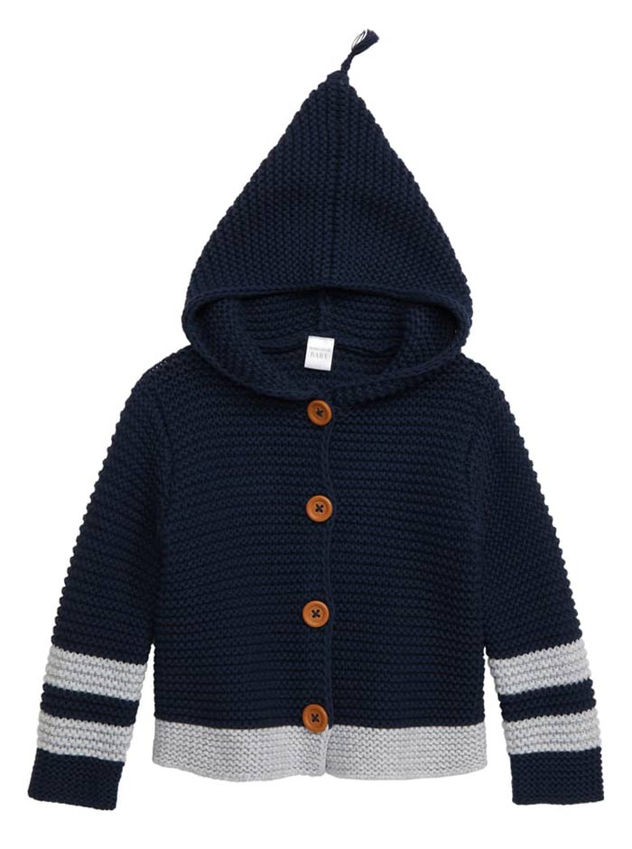 navy hooded sweater