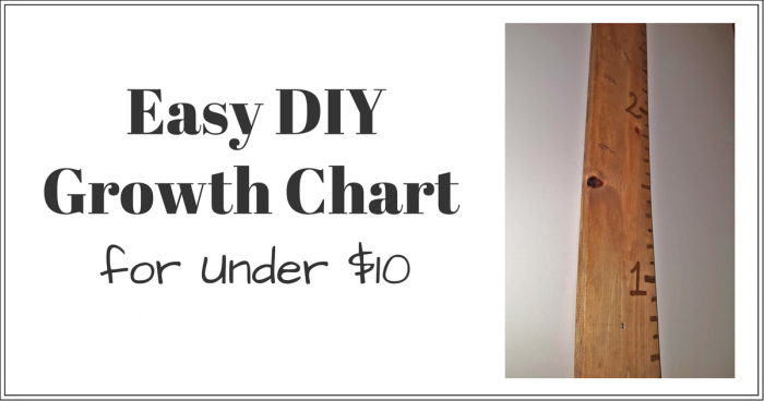 Easy DIY Growth Chart Wood Ruler for Kids: Under $10