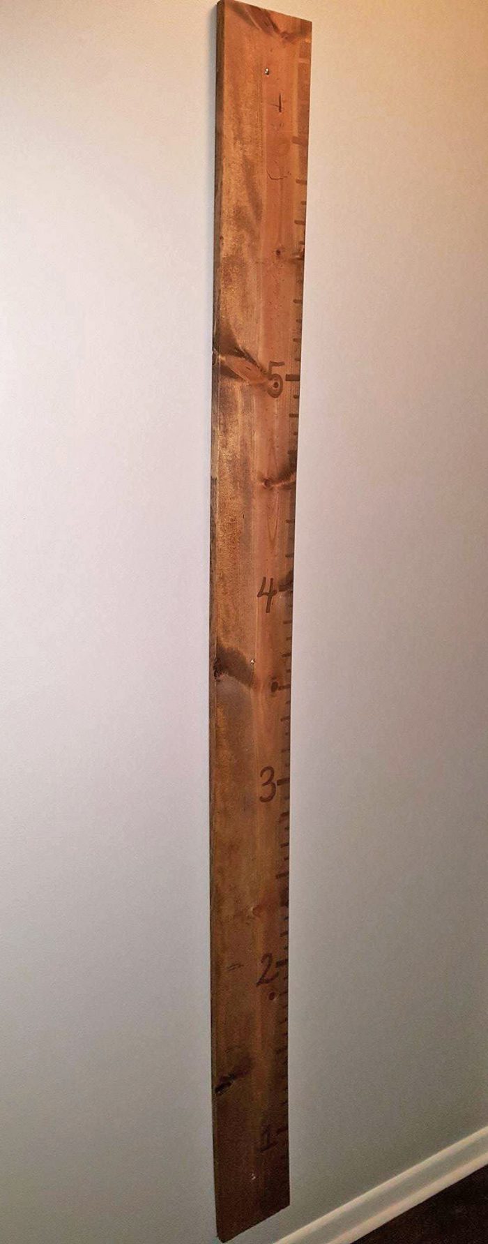Easy DIY Growth Chart Wood Ruler for Kids
