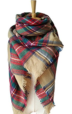 plaid blanket scarf