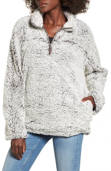 thread and supply sherpa pullover