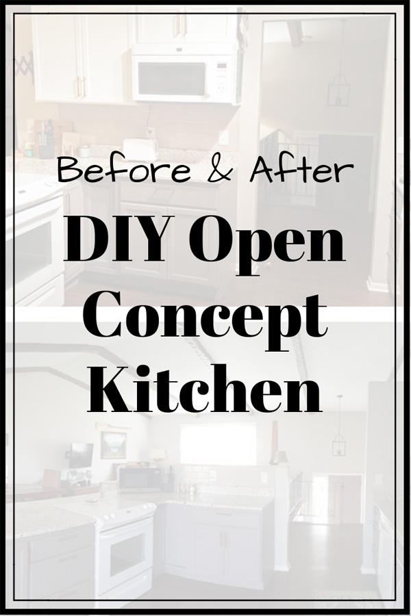 DIY Open Concept Kitchen