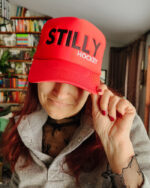 Woman Wearing Foam Stilly Hockey Hat - Stillwater Ponies