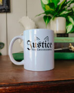 justice for crookshanks mug front harry potter mug