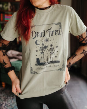 Dead Tired Midnight Readers Club T-Shirt Front