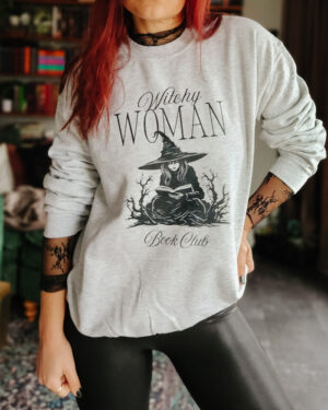 Witchy Woman Book Club Reader Sweatshirt